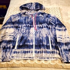 - ⬇️ American Eagle tie dye translucent jacket.